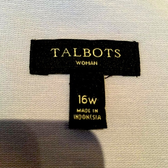 Talbots Lilac/light blue Sleeveless Back Zip Scoop Neck - Picture 4 of 5